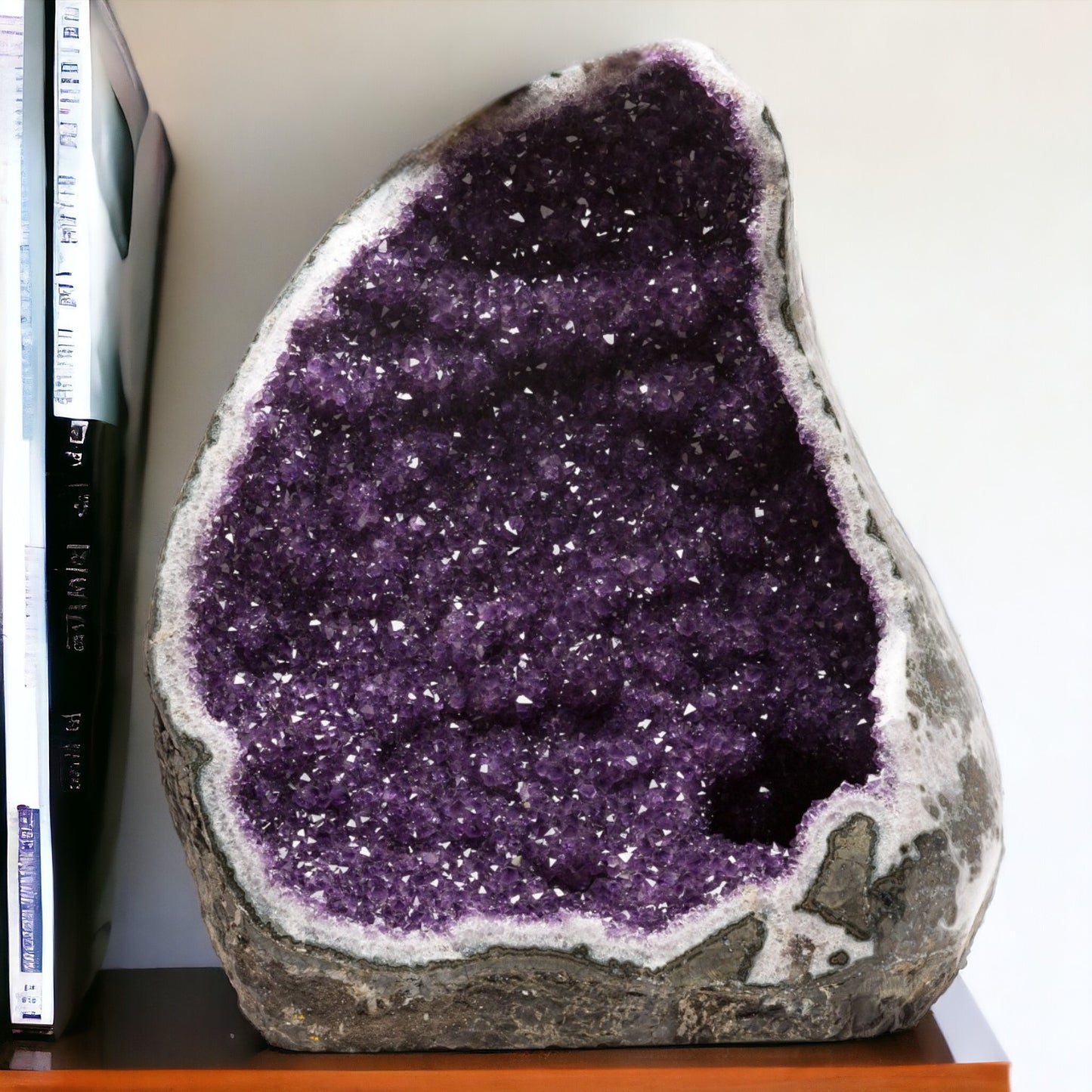 71.85 lbs Unique Collectors Quality Amethyst Geode - Large Natural Deep Purple Crystal Cluster Stone from Uruguay