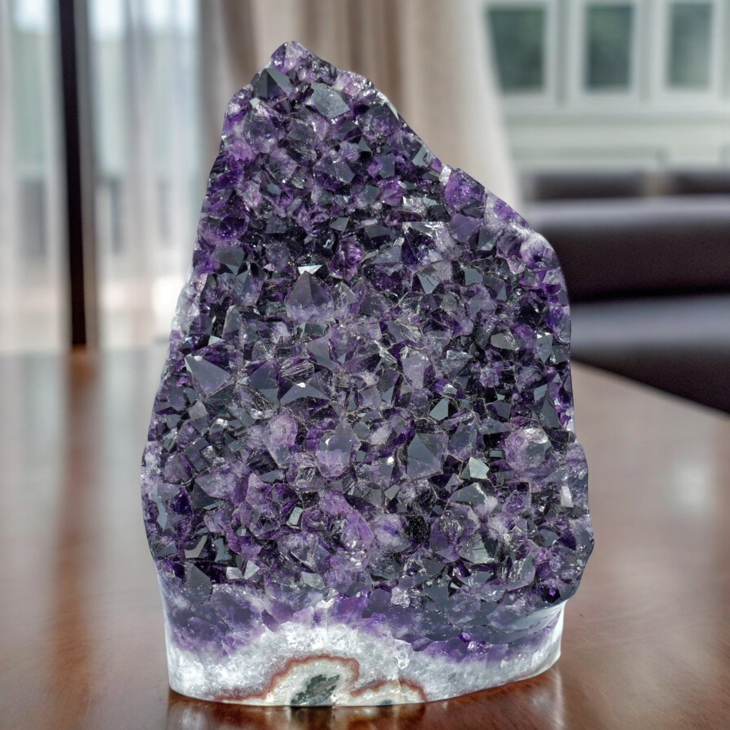 19.86 lbs Unique Collectors Quality Amethyst Geode - Large Natural Deep Purple Crystal Cluster Stone from Uruguay