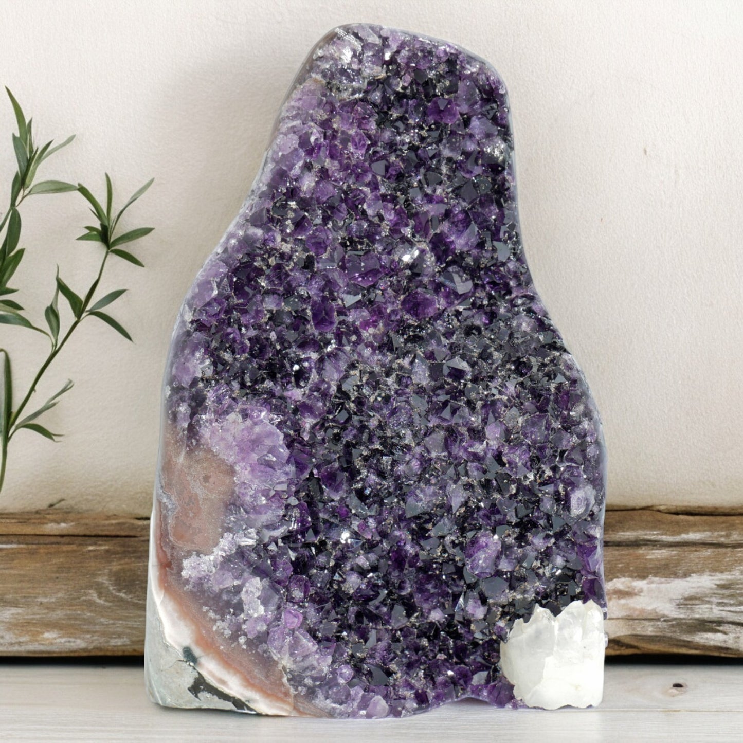 10.61 lbs Large Natural Deep Purple Crystal Cluster Stone from Uruguay