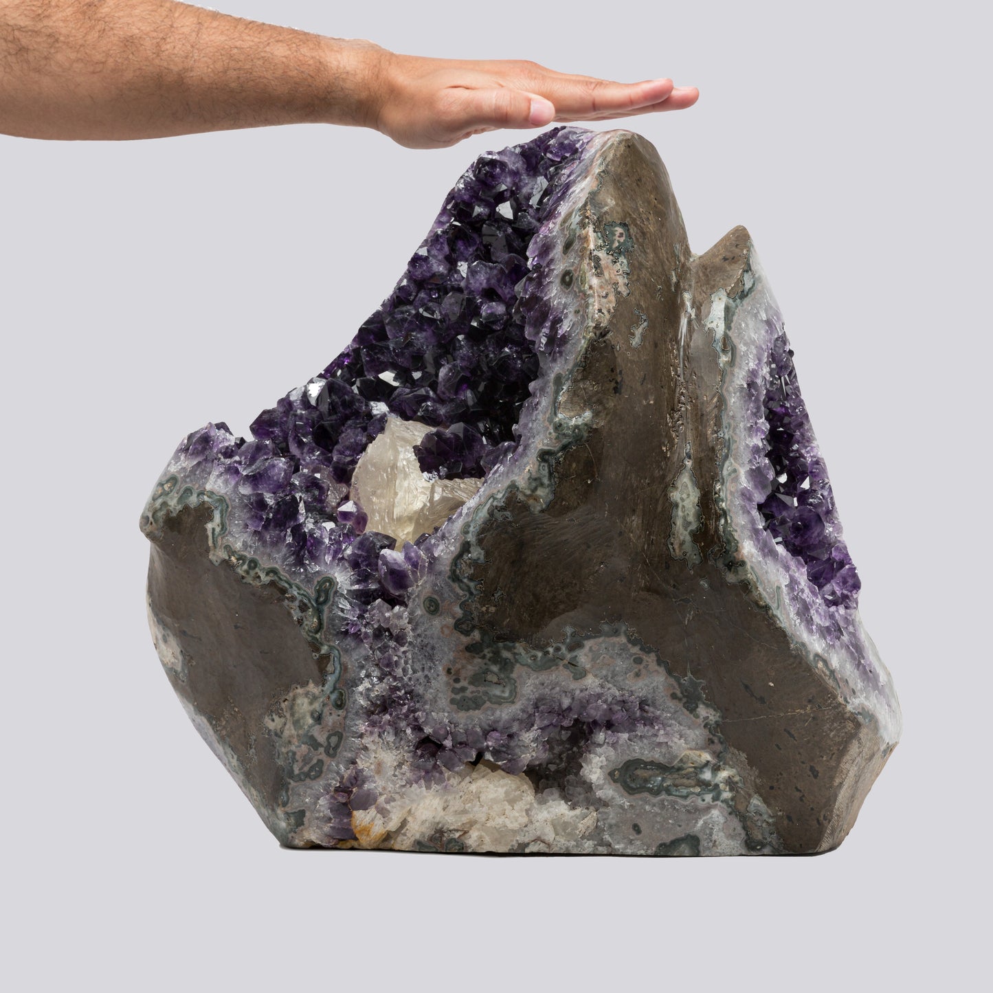 77.70 lbs Unique Collectors Quality Amethyst Geode - Large Natural Deep Purple Crystal Cluster Stone from Uruguay