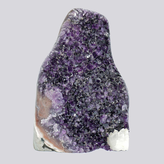 10.61 lbs Large Natural Deep Purple Crystal Cluster Stone from Uruguay