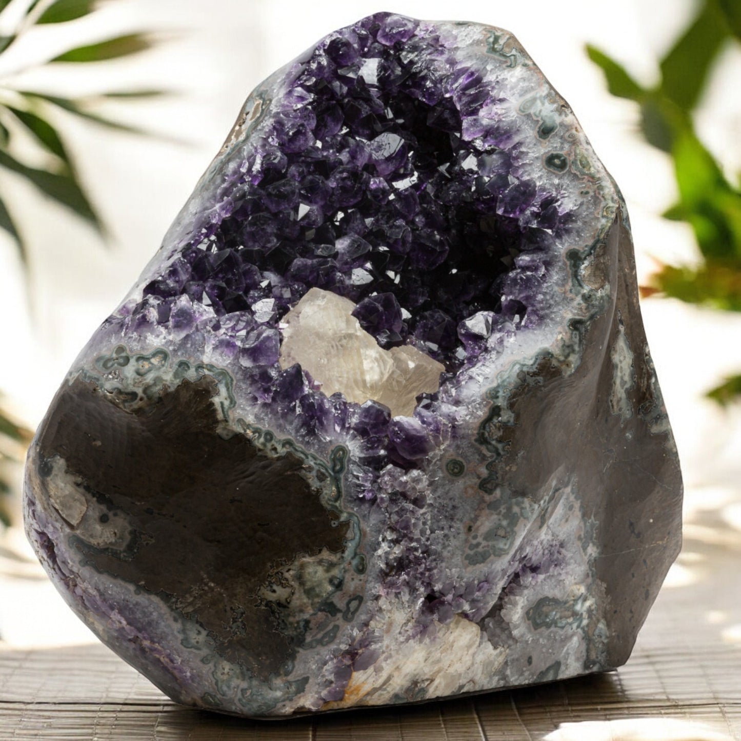 77.70 lbs Unique Collectors Quality Amethyst Geode - Large Natural Deep Purple Crystal Cluster Stone from Uruguay