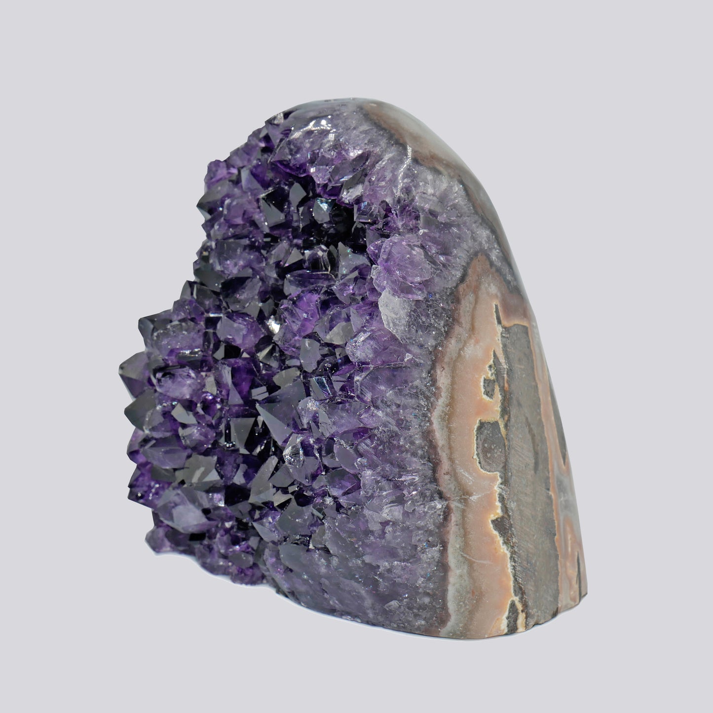 6.20 lbs Large Natural Deep Purple Crystal Cluster Stone from Uruguay