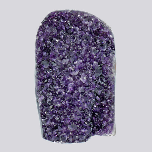 8.44 lbs Large Natural Deep Purple Crystal Cluster Stone from Uruguay