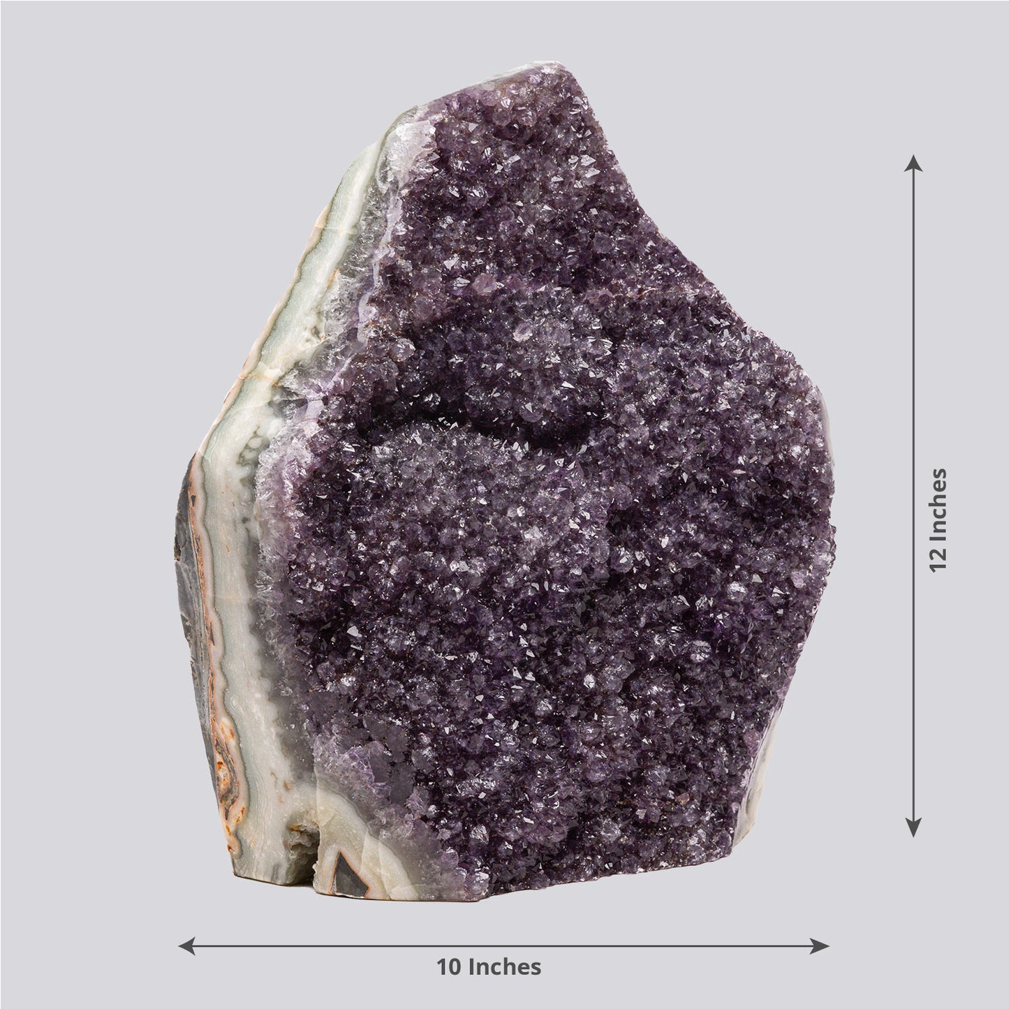 26.67 lb Natural Amethyst Geode - Super Large Crystal Cluster Stone from Uruguay Raw Geode Quartz - Purple Color