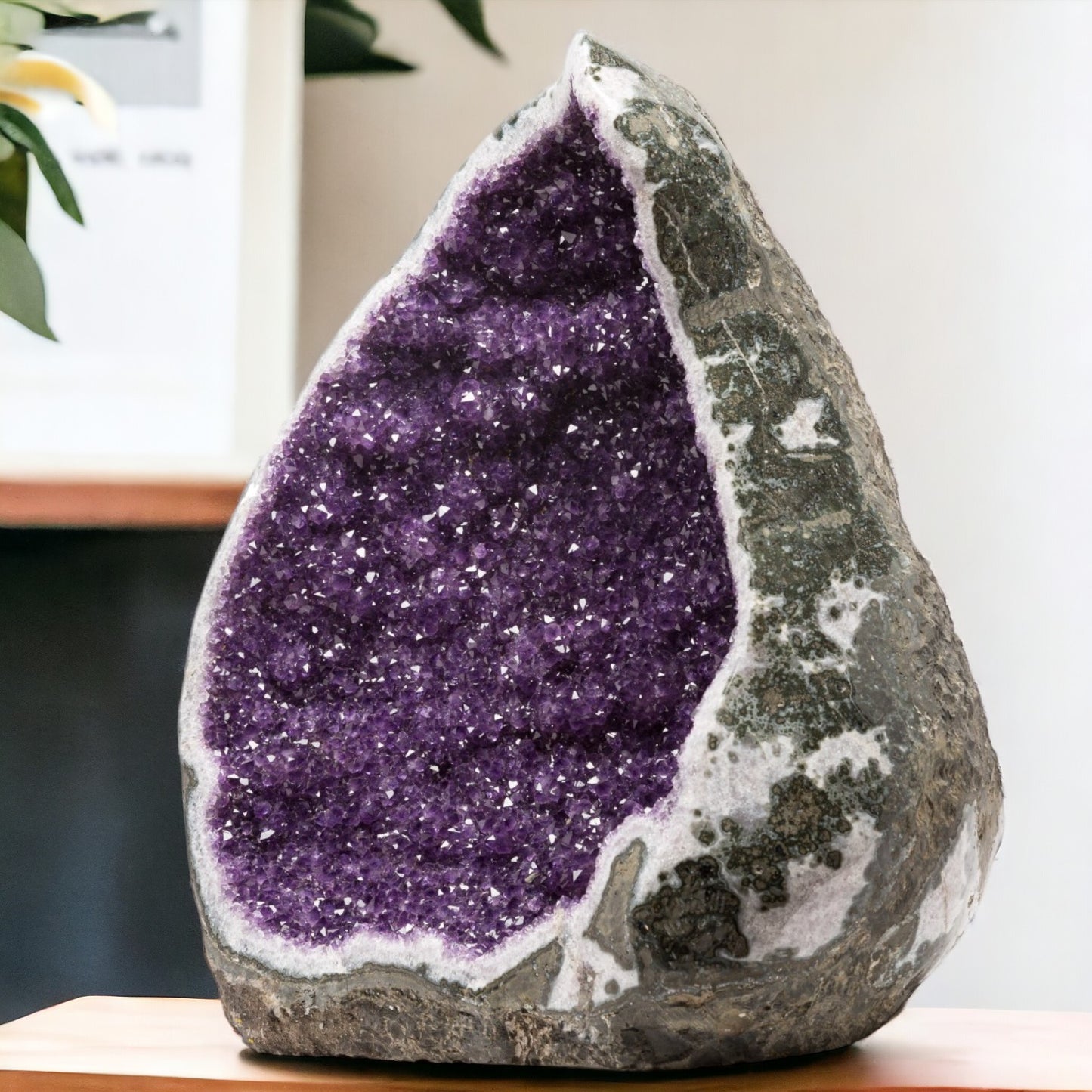 71.85 lbs Unique Collectors Quality Amethyst Geode - Large Natural Deep Purple Crystal Cluster Stone from Uruguay