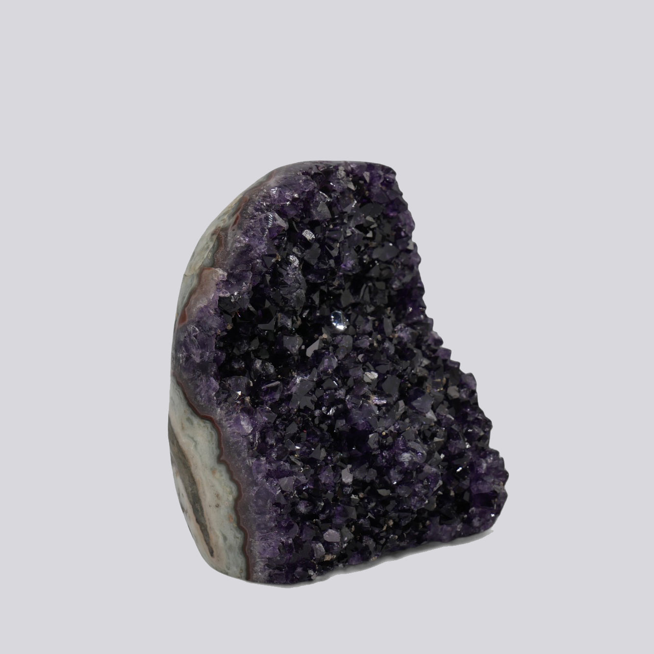 3.11 lbs Natural Deep Purple Crystal Cluster Stone from Uruguay