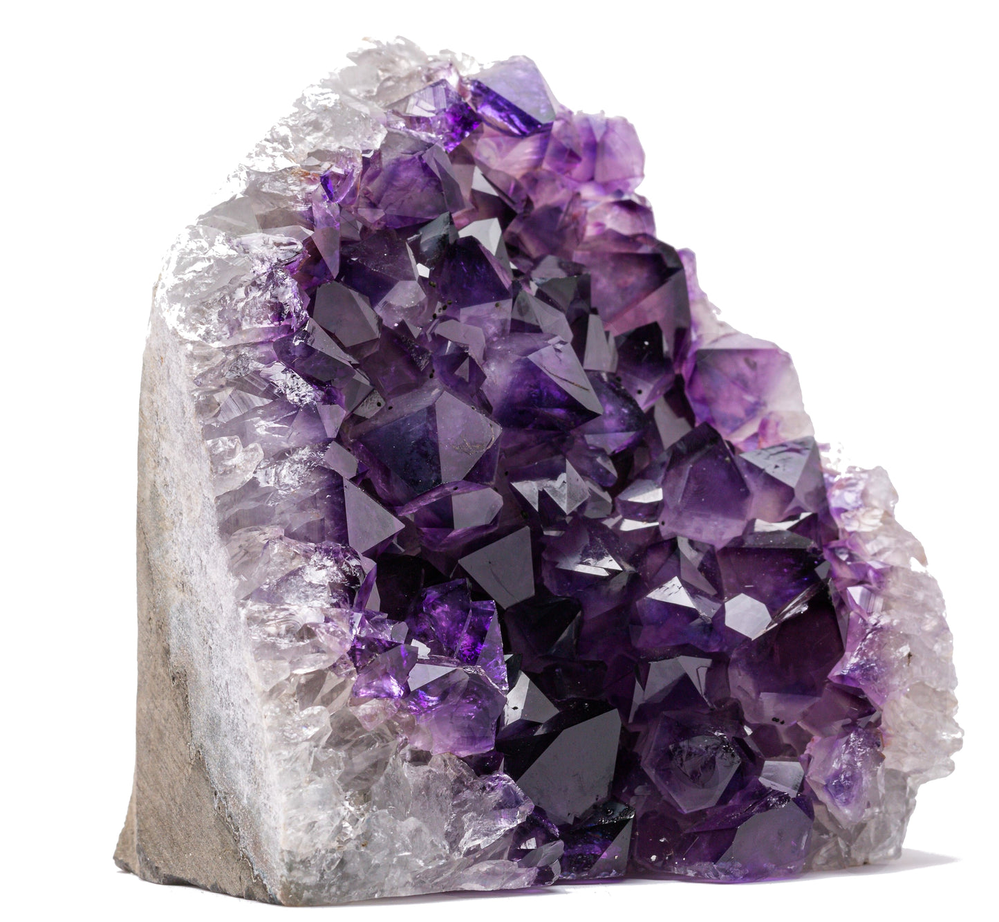 Deep Purple Natural Amethyst Crystal Clusters (0.5 lb to 1 lb) from Uruguay Raw Geode Quartz